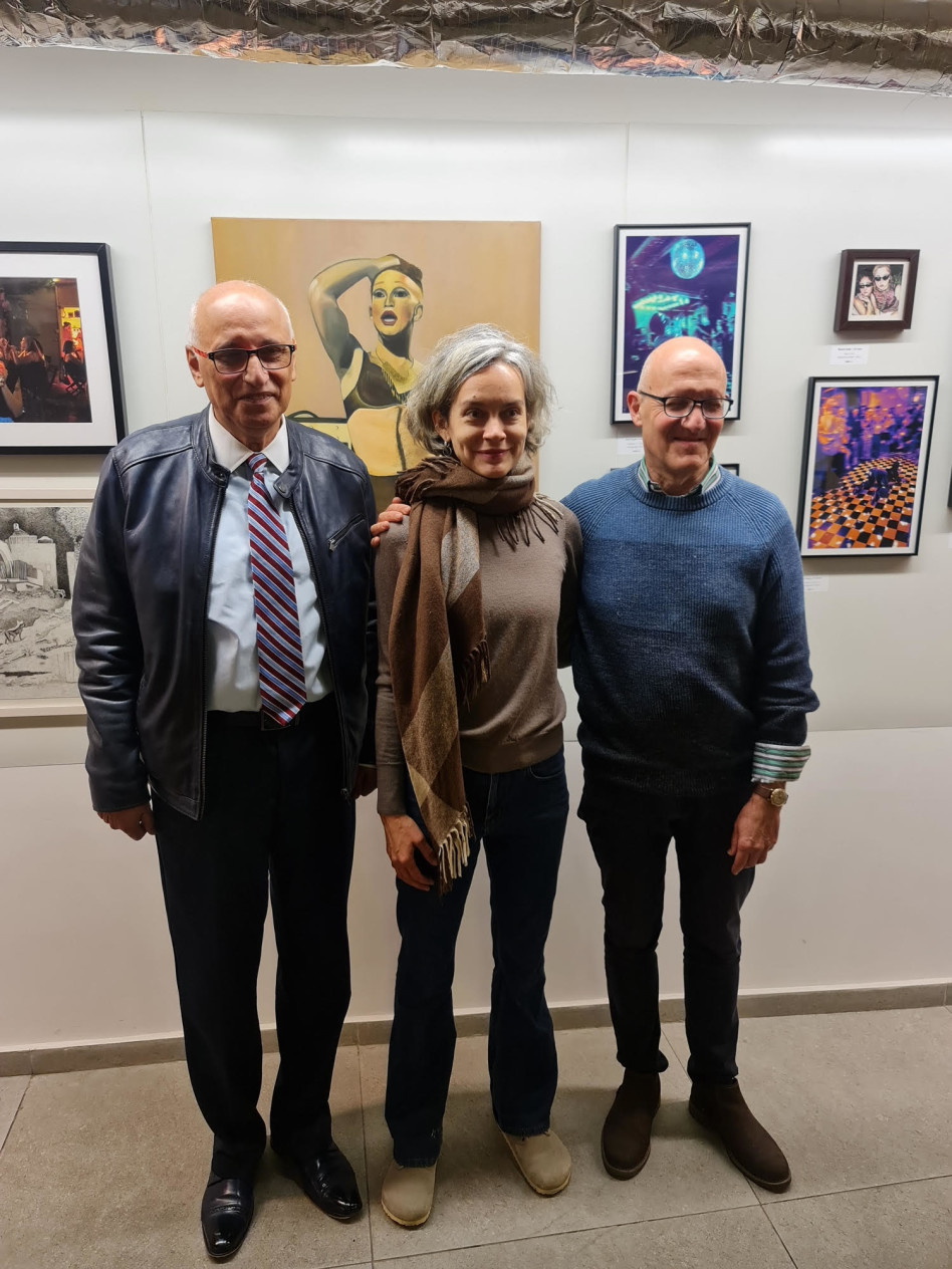 מיכה גרוס, אוליאנה סתוי ואיציק פלד (צילום: יהודית סטרובולסקי)