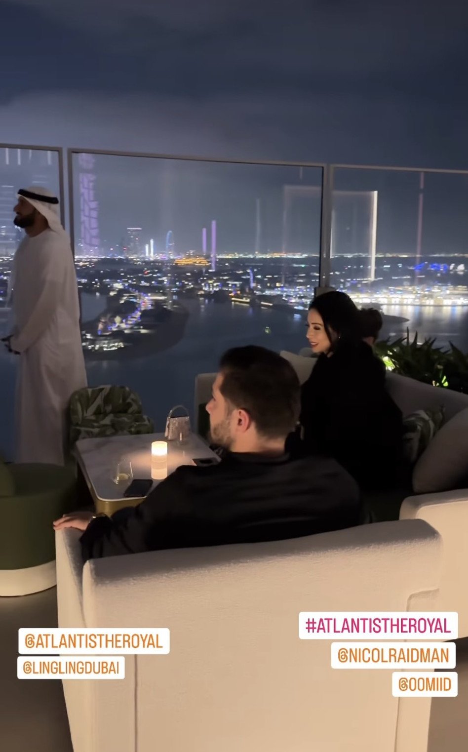 ניקול ראידמן ואמיד טאס (צילום: צילום מסך אינסטגרם)