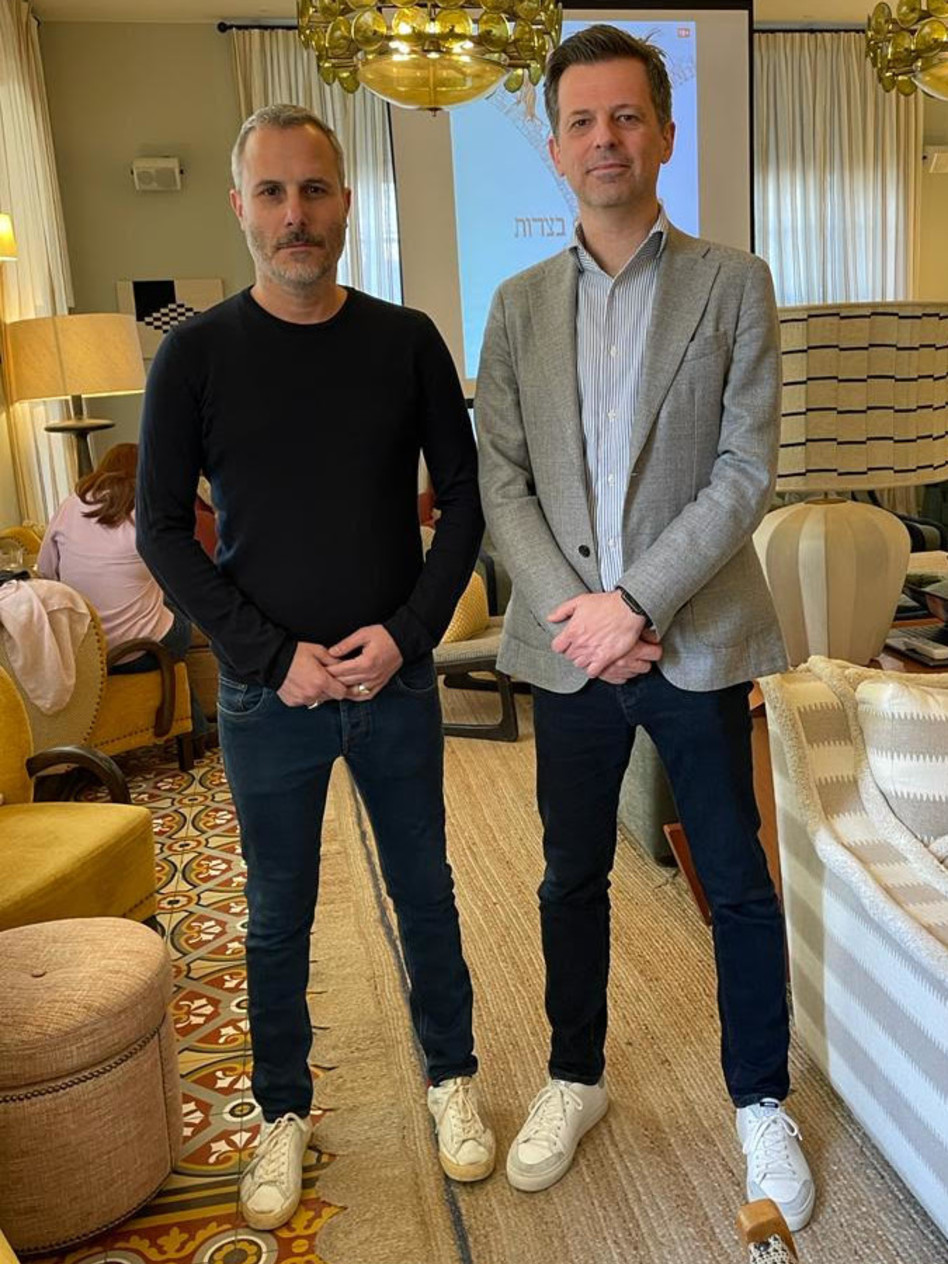 ווסיליס איליופולוס וגיא קרני (צילום: יולי תמיר)