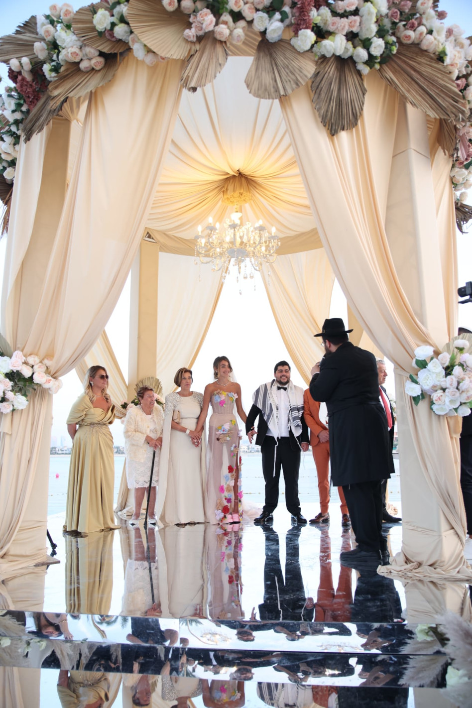 טקס החופה של נטע ברזני וגרי דהן (צילום: אור גפן)