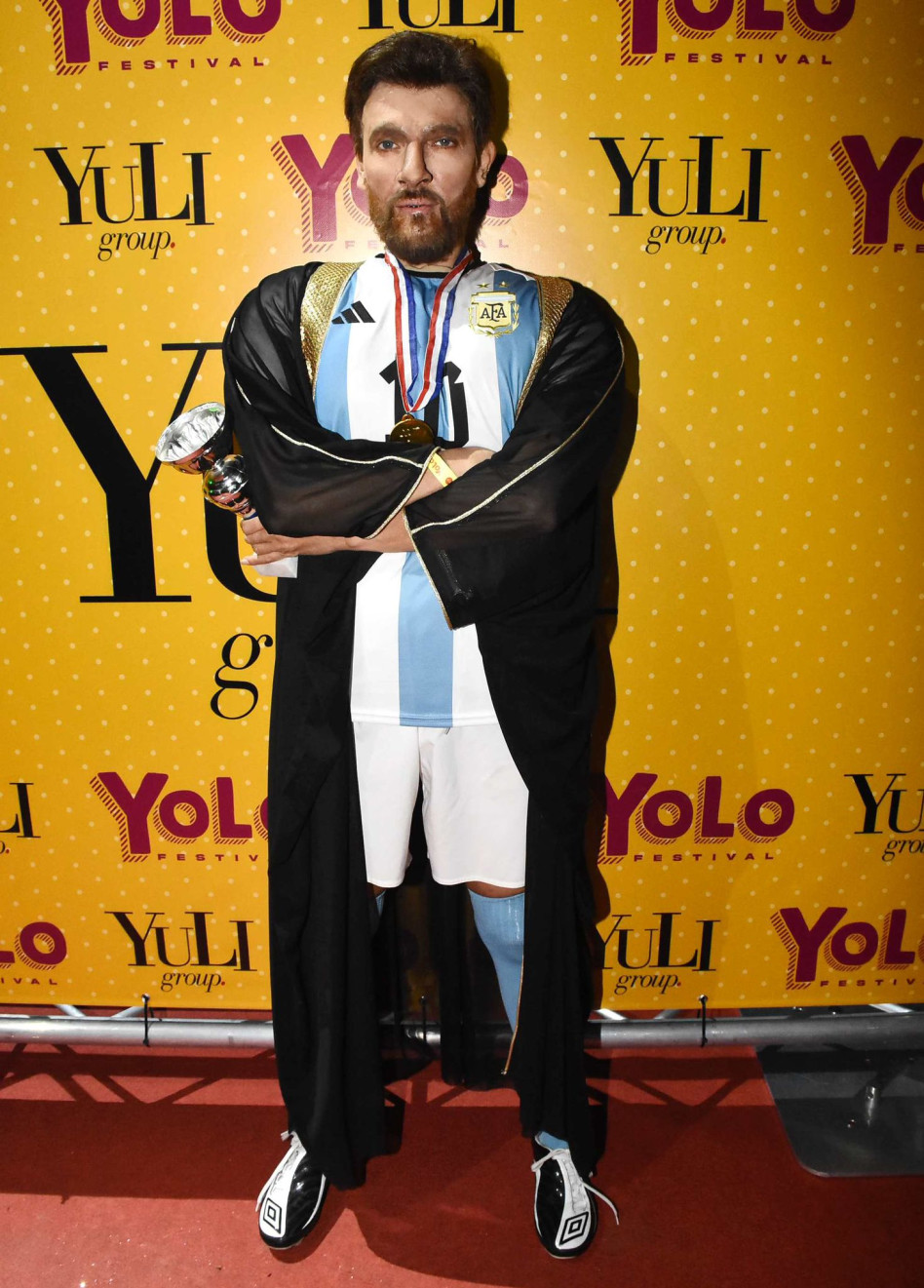 בתחפושת של ליאו מסי. אירה דולפין (צילום: אמיר מאירי)