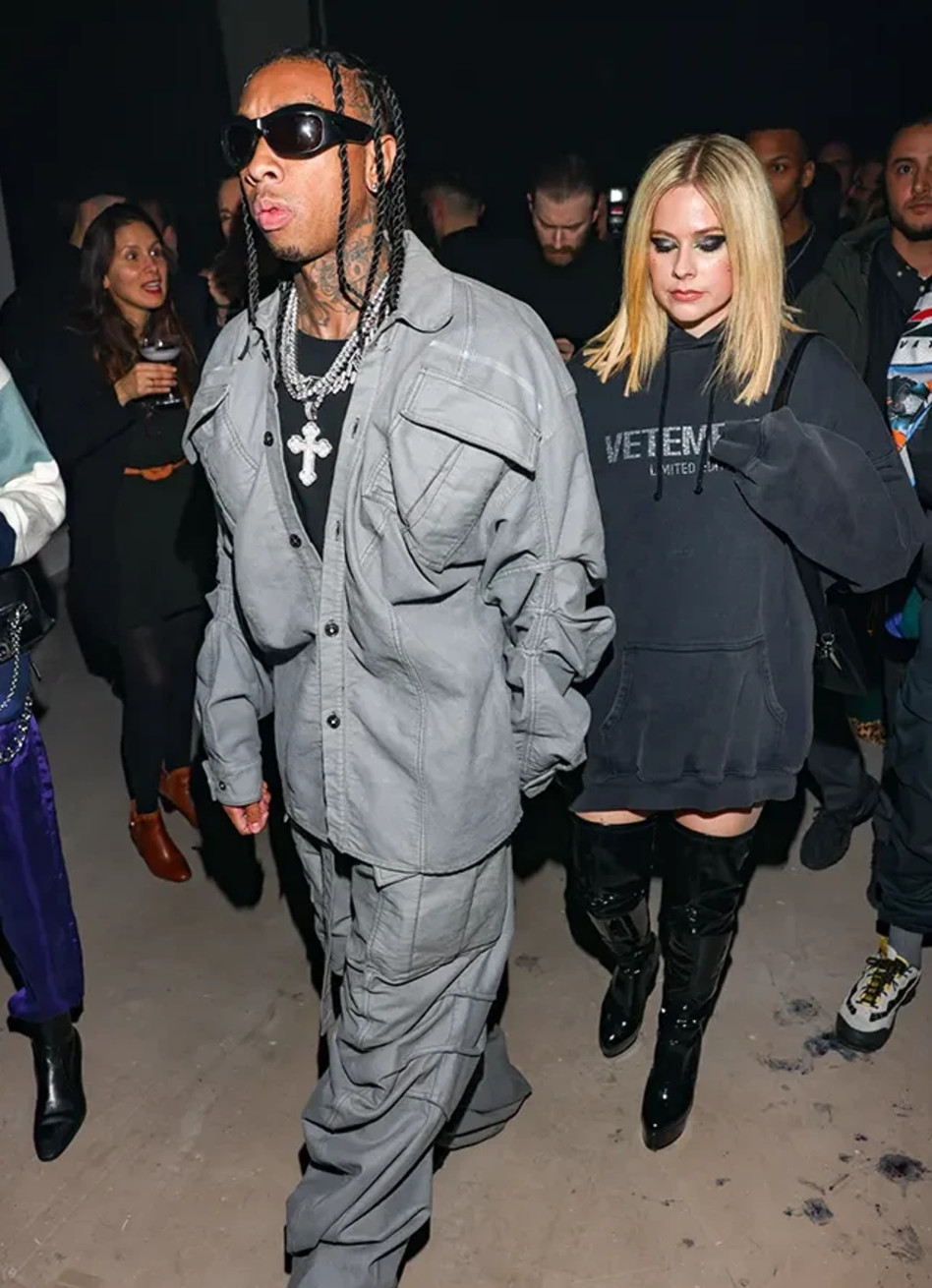 טייגה ואבריל לאבין (צילום: מתוך אתר ''TMZ'')