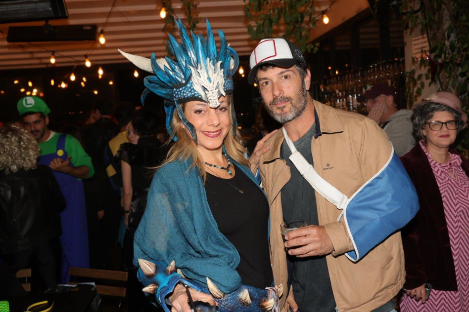 רון שחר והילה סורג'ון (צילום: רפי דלויה)