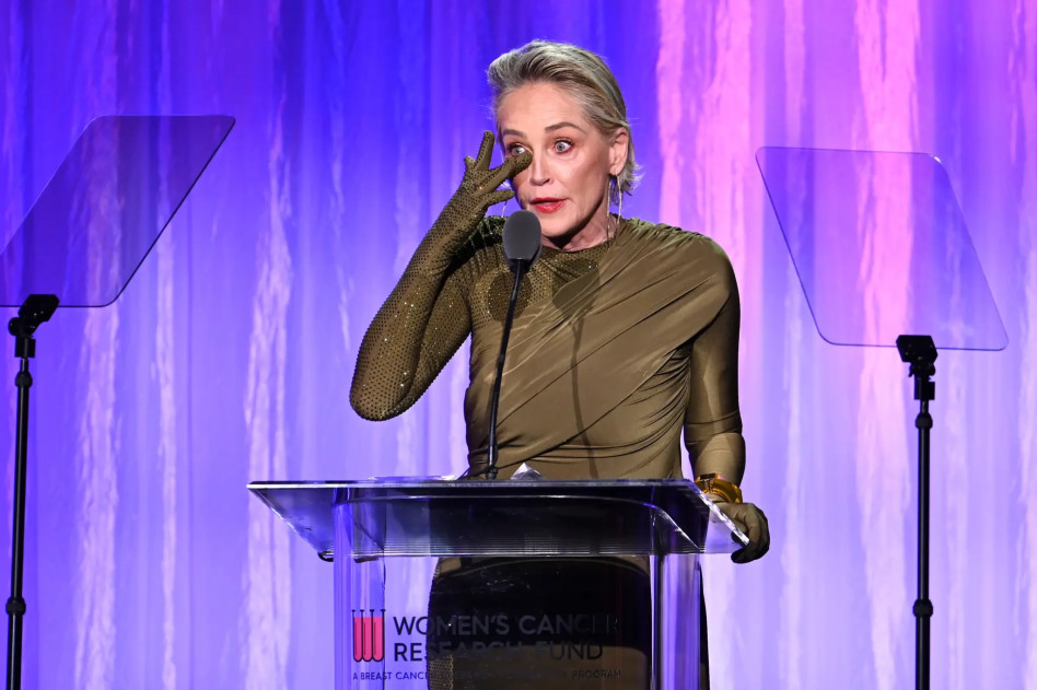 תמכה במשפחות החטופים. שרון סטון (צילום: צילום מסך טוויטר)