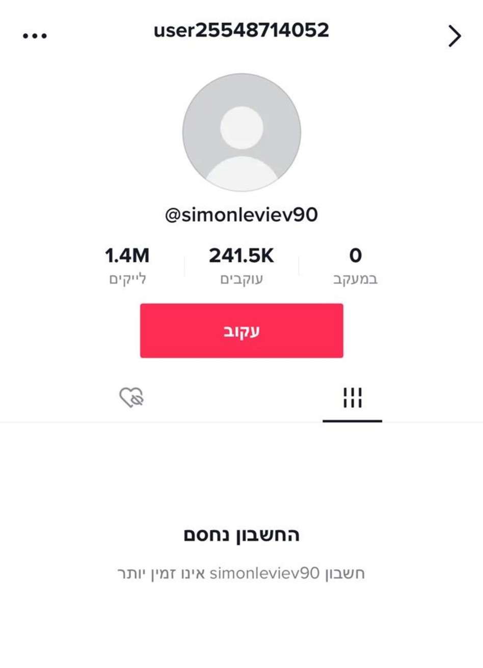 סיימון לבייב (צילום: צילום מסך טיקטוק)