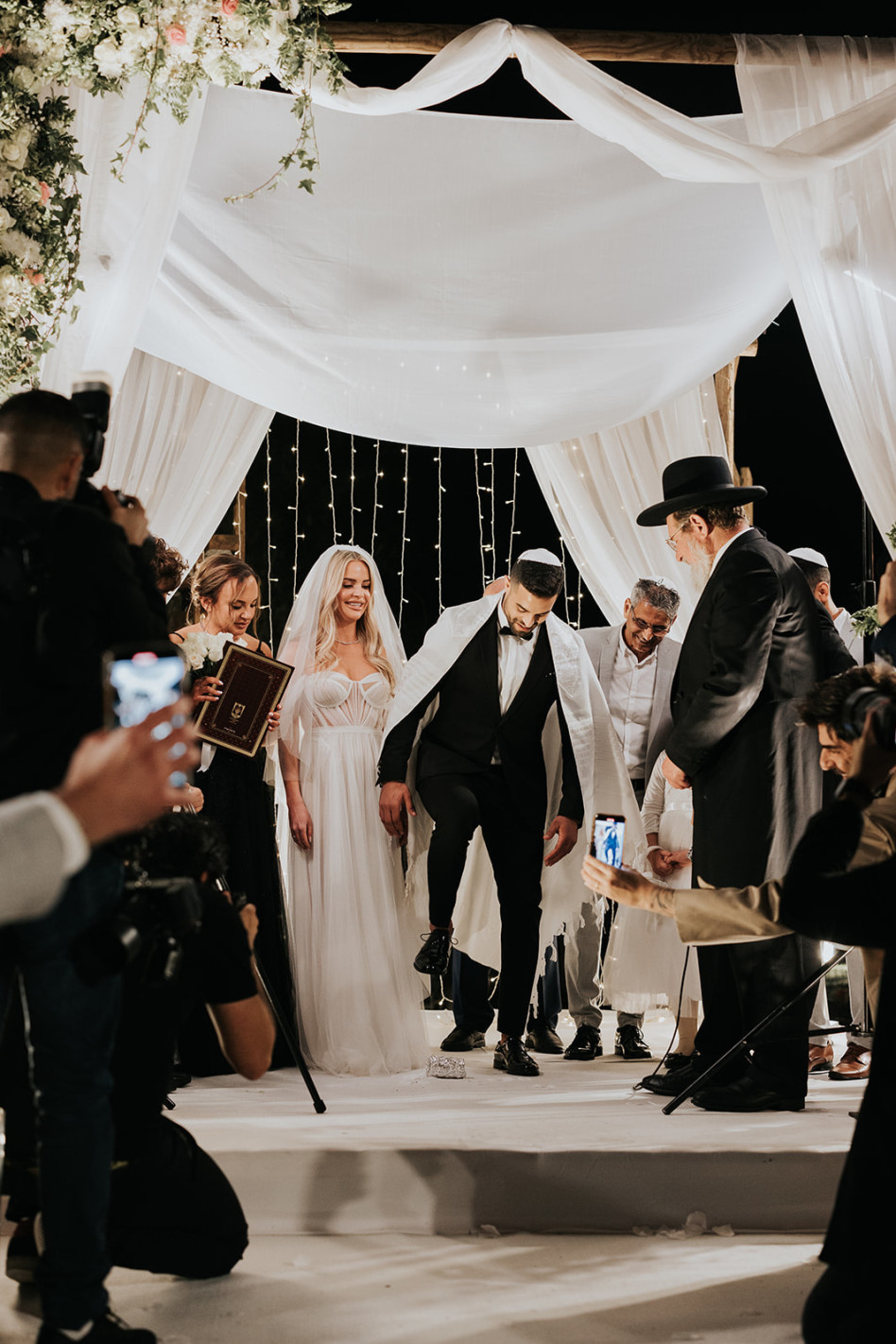 שגיא מוקי ונטלי לוק בחופה (צילום: your story)