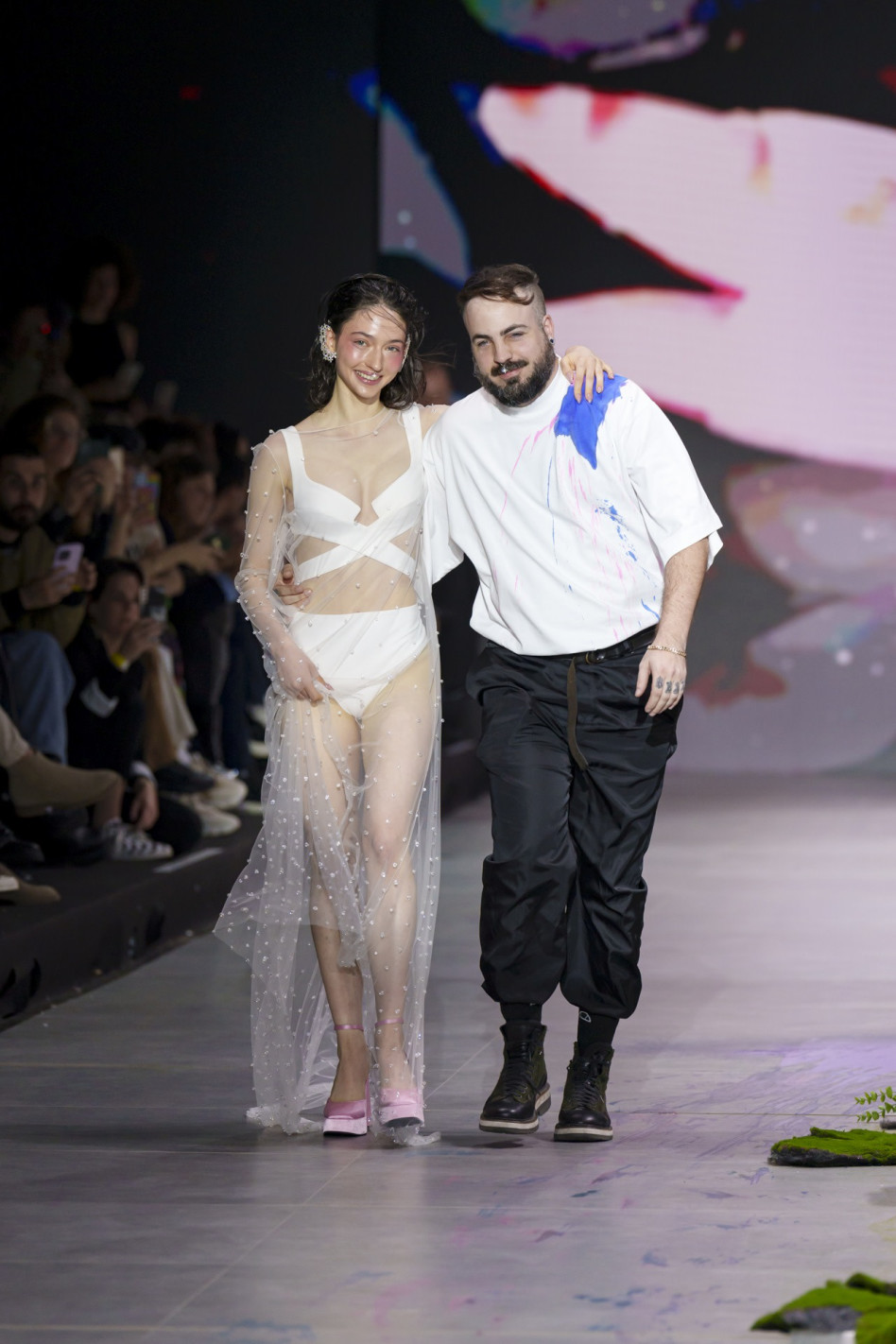 המעצב אריאל טולדנו וליה שון  (צילום: haydon perrior)