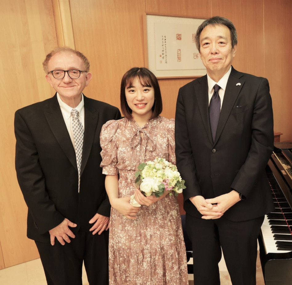 מיזושימה קואיצ׳י, קורוקי יוקין ואריאל כהן  (צילום: רפי דלויה)