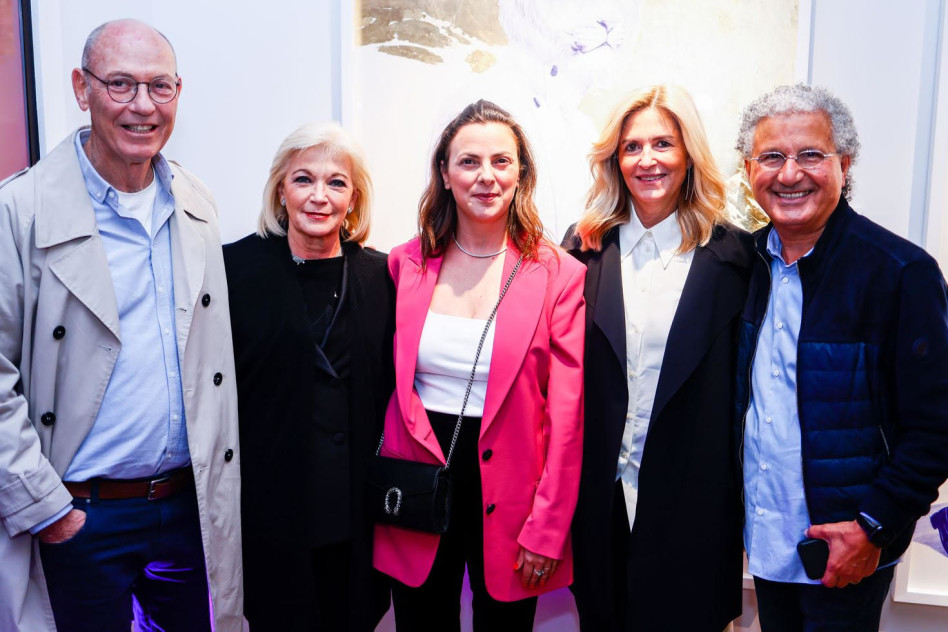 משה אדרי, אתי רוטר,כרמית שיין-אדרי, פנינה אדרי וגבי רוטר (צילום: דרור סיתהכל)