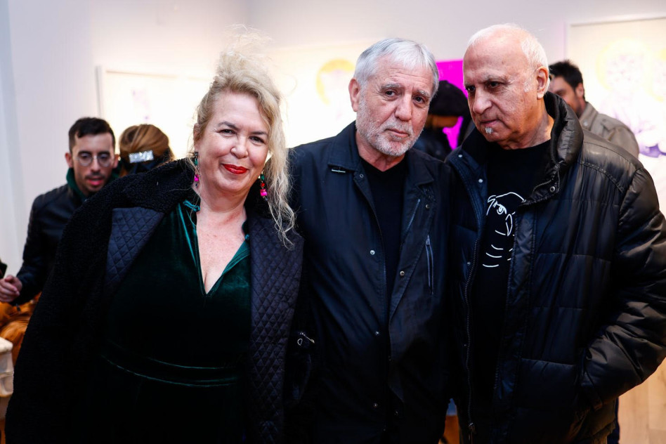 מיקי גבריאלוב, מאיר כהן ומיכל גבריאלוב (צילום: דרור סיתהכל)