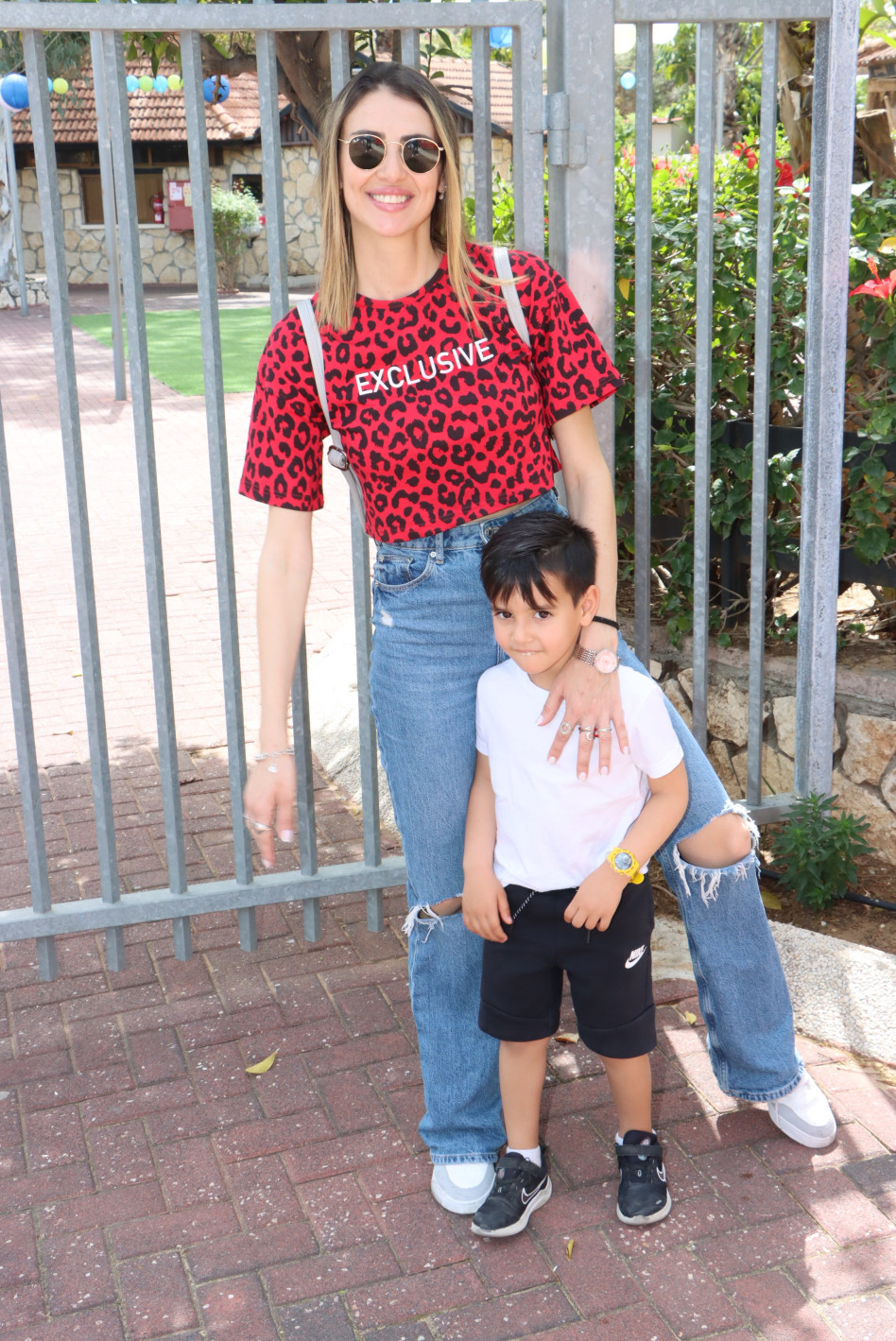 מראינה דייץ ובנה (צילום: ניר פקין)