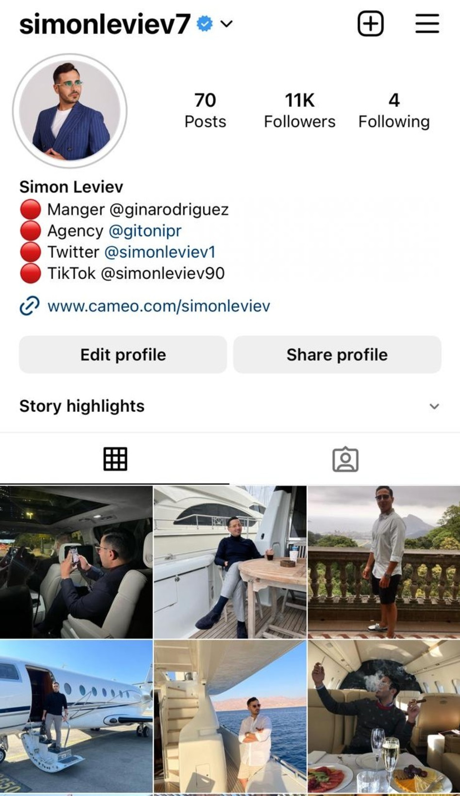 סיימון לבייב (צילום: צילום מסך אינסטגרם)