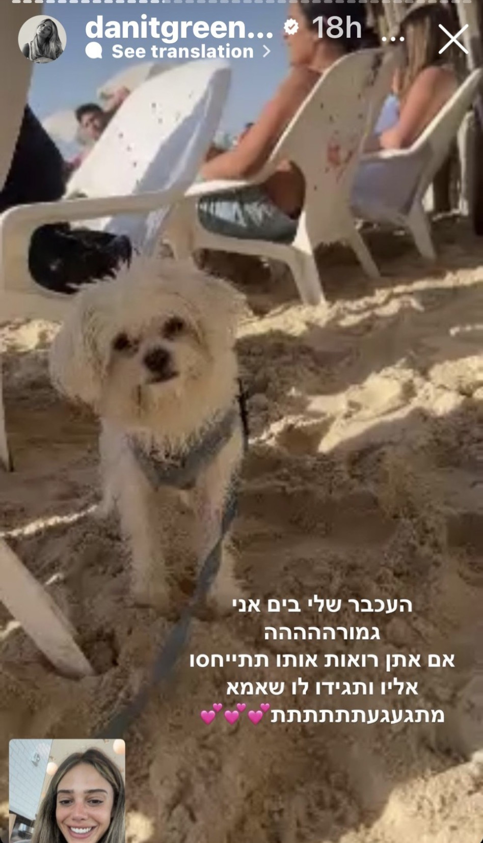 ברק חקמט, דנית גרינברג (צילום: צילום מסך אינסטגרם)