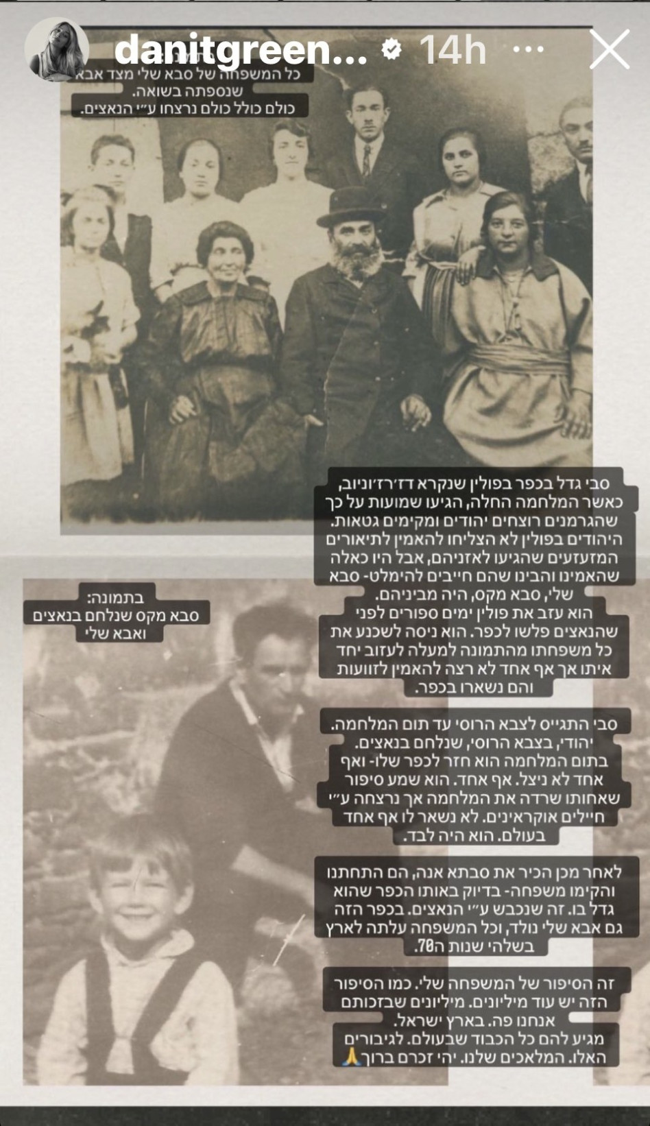 דנית גרינברג (צילום: צילום מסך אינסטגרם)