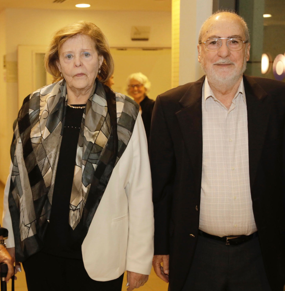 אשר גרוניס ועדנה ארבל  (צילום: יעל צור)