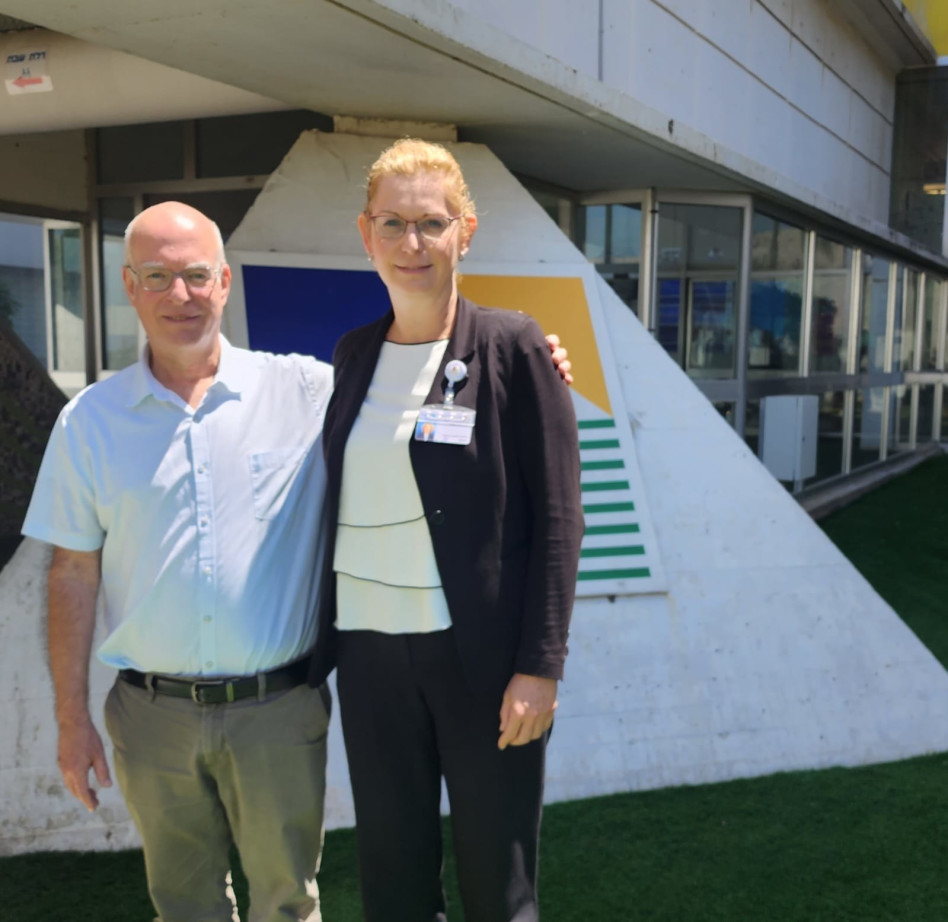 ענת אנגל ואריאל פורת  (צילום: דוברות המרכז הרפואי וולפסון)