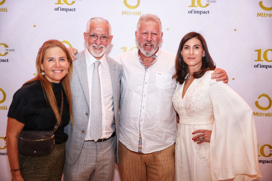 איריס טייב, גלעד אלטשולר, חיים טייב וחן אלטשולר  (צילום: מיכה בריקמן)