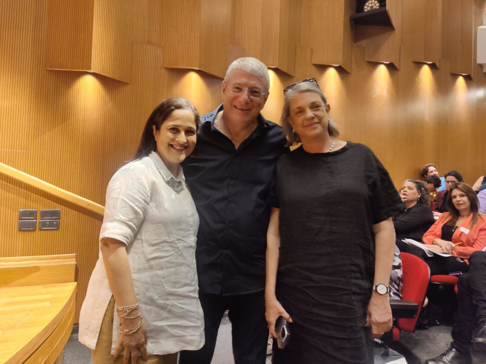 יולי תמיר, אליעזר שקדי וקירן ביר-סתי (צילום: באדיבות עמותת רוח טובה מקבוצת אריסון)