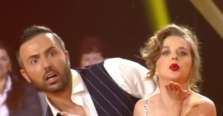 גיה באר גורביץ' וחיים פרשטיין, רוקדים עם כוכבים (צילום: צילום מסך קשת 12)