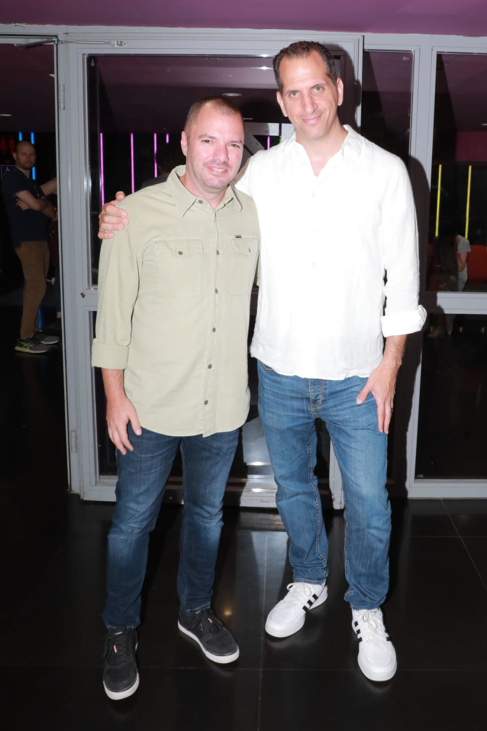 דניאל שנער ואבירם אלעד (צילום: דנה קופל)