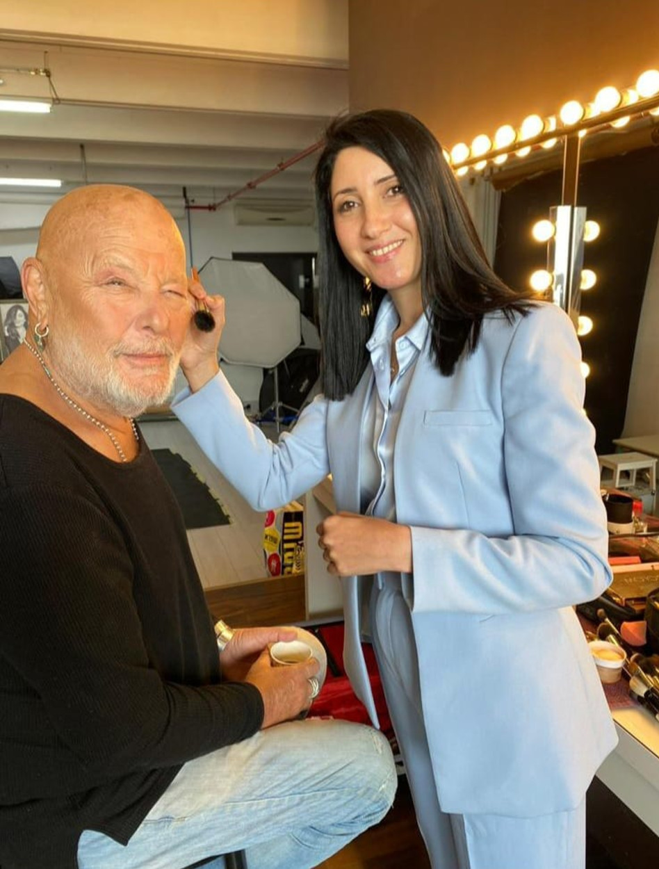 אריק סיני ואריז' גנאיים (צילום: מירי ממן)