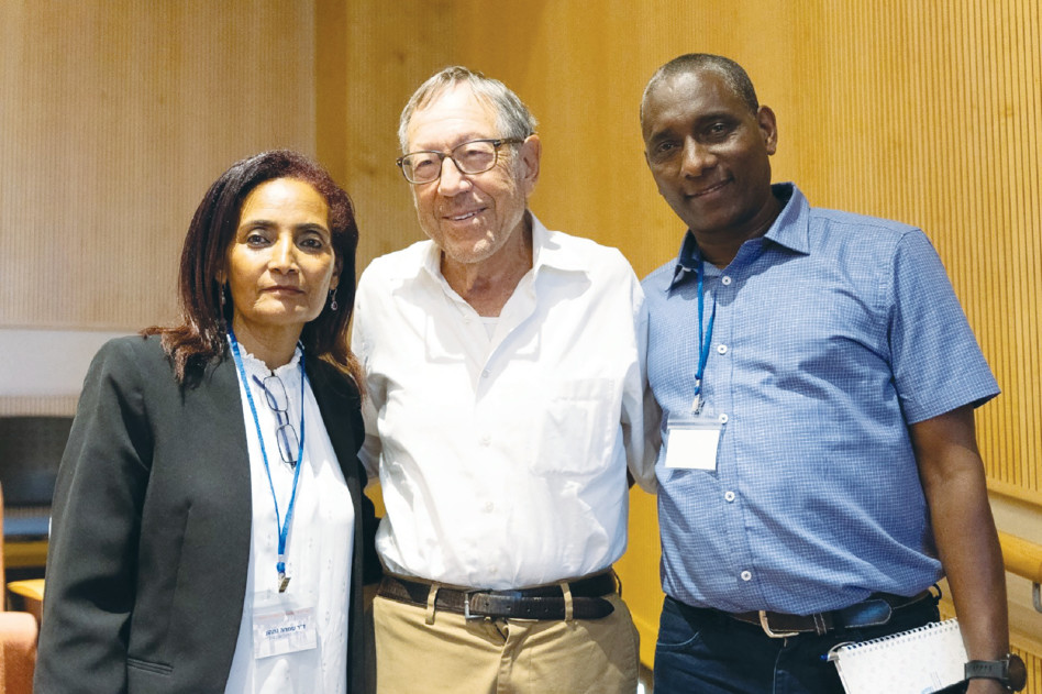 נפתלי אברהם, אירווין קוטלר ושמחה גתהון (צילום: זוהר ווסה)