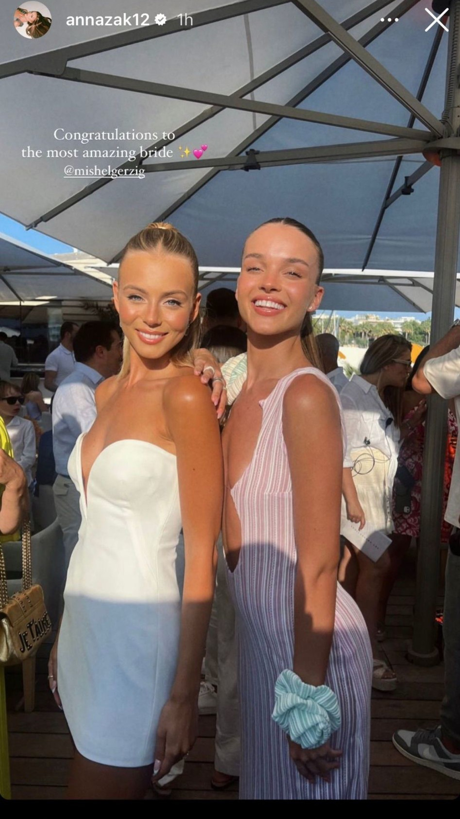 אנה זק ומישל גרציג (צילום: צילום מסך אינסטגרם)