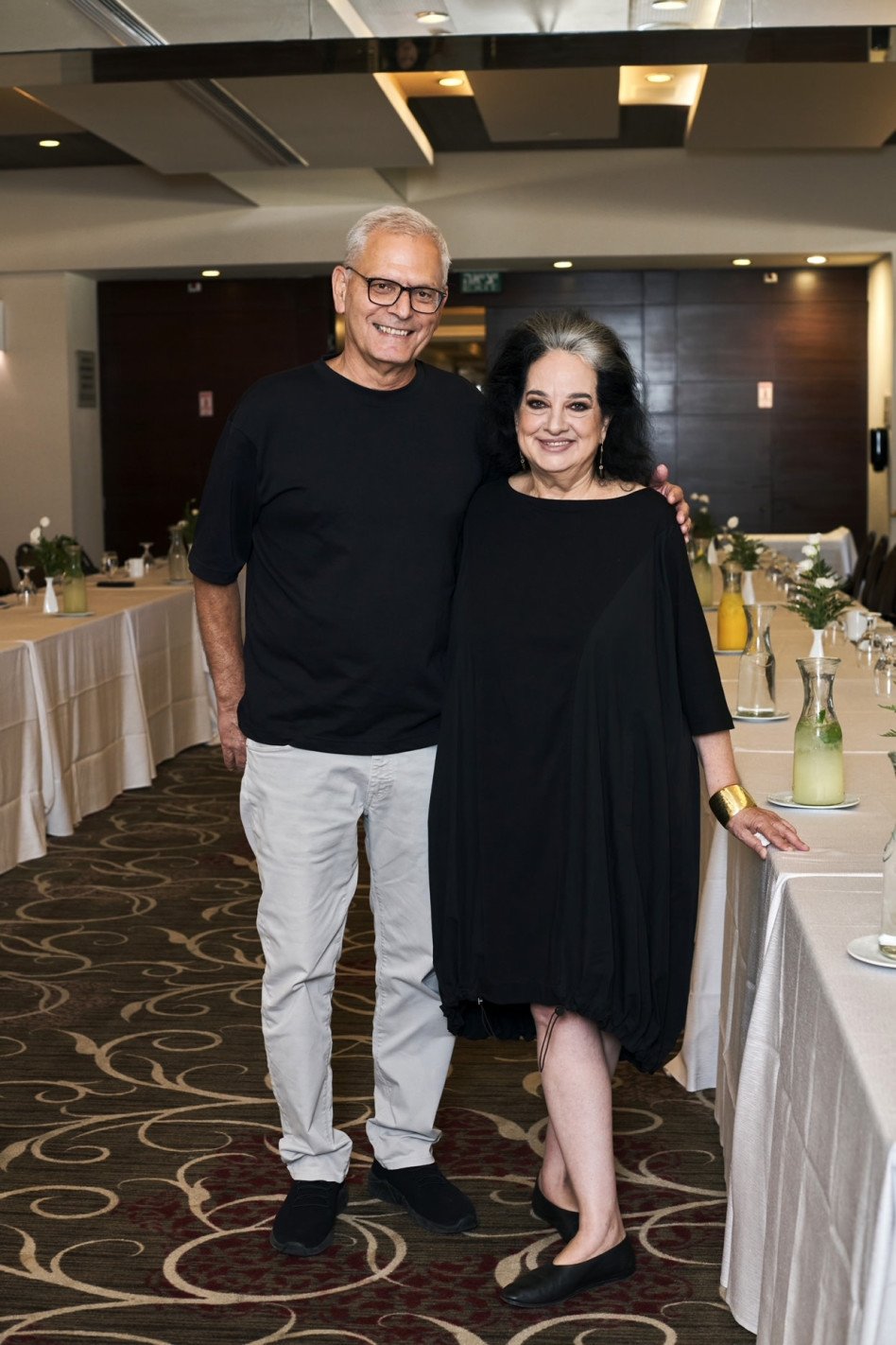  הגר אלמביק וגדי פדלון (צילום: ירון אשכנזי)