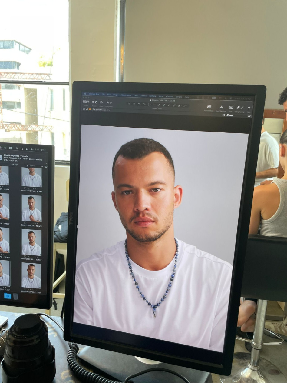 רוי רייניש בצילומי קמפיין טופ טן, קולקציית גברים (צילום: חיים כהן)