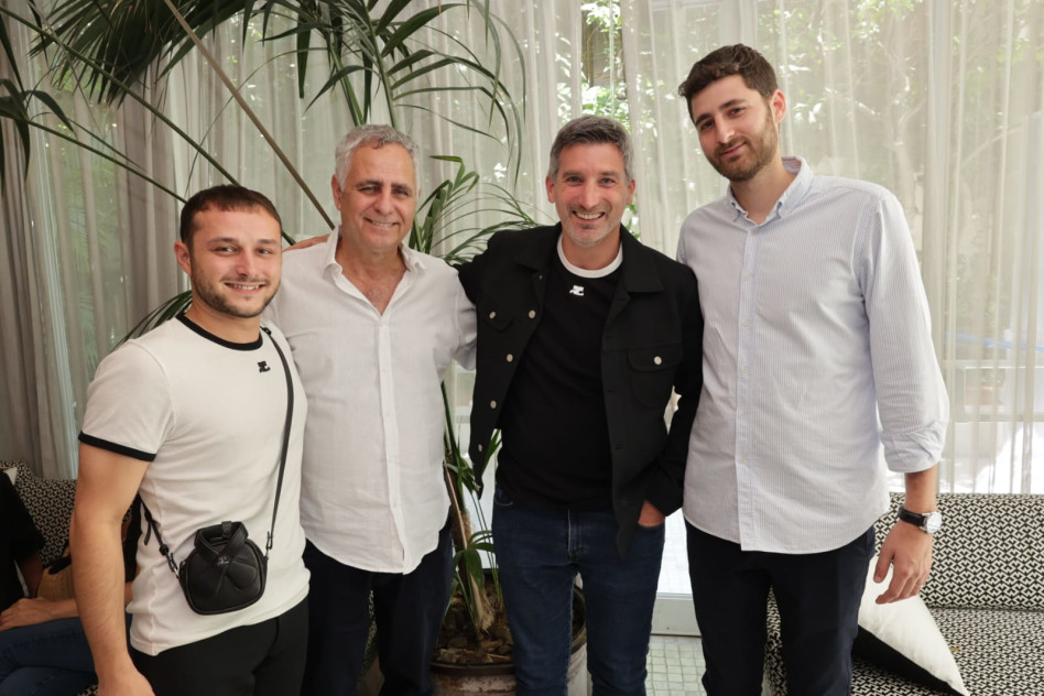 סער שביט, מתיו בויסונט, רמי שביט ורמי סימהדומו (צילום: רפי דלויה)