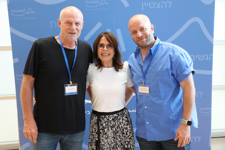 נמרוד דותן, שולה רקנאטי וגיורא ענבר (צילום: חן גלילי)