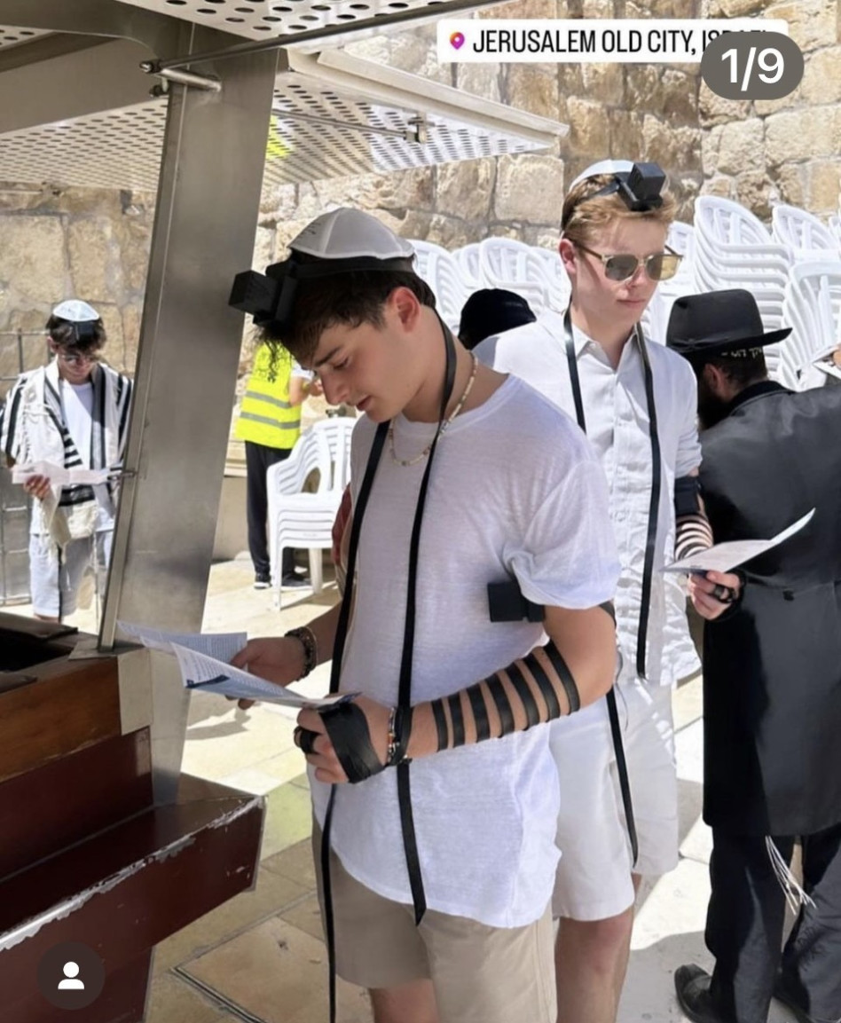 נואה שנאפ בכותל המערבי (צילום: צילום מסך אינסטגרם)