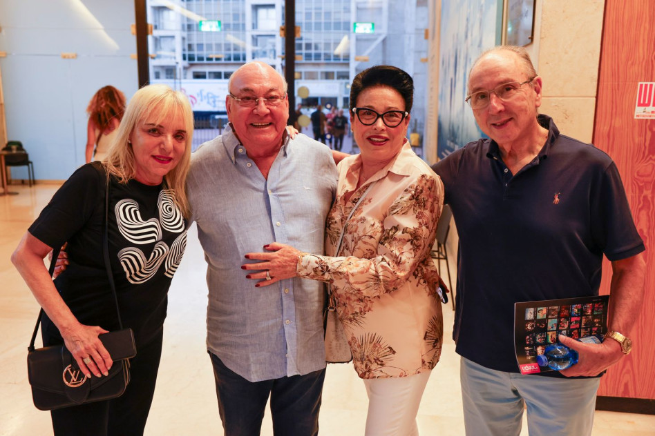 שאול לוטן, אסתי ואליעזר אלקון ורחל לוטן&nbsp; (צילום: גיא יחיאלי)