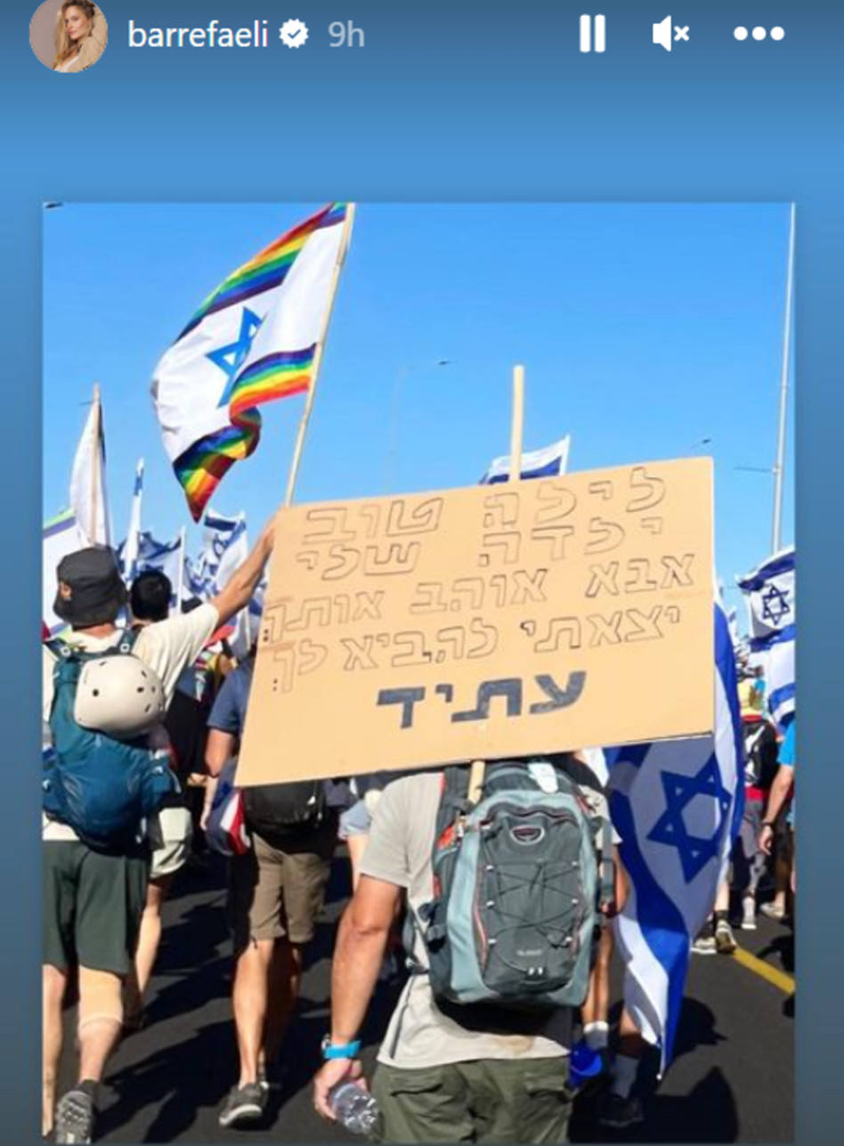 בר רפאלי נגד ביטול עילת הסבירות (צילום: צילום מסך אינסטגרם)