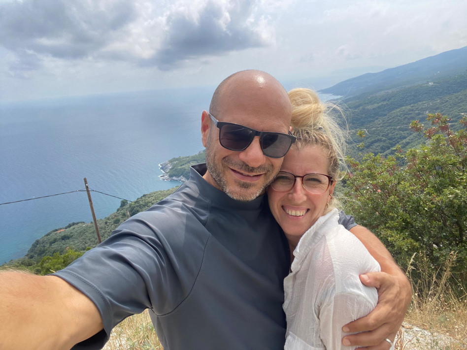 נגה פלוטניק ובעלה אוהד חמו (צילום: פרטי)