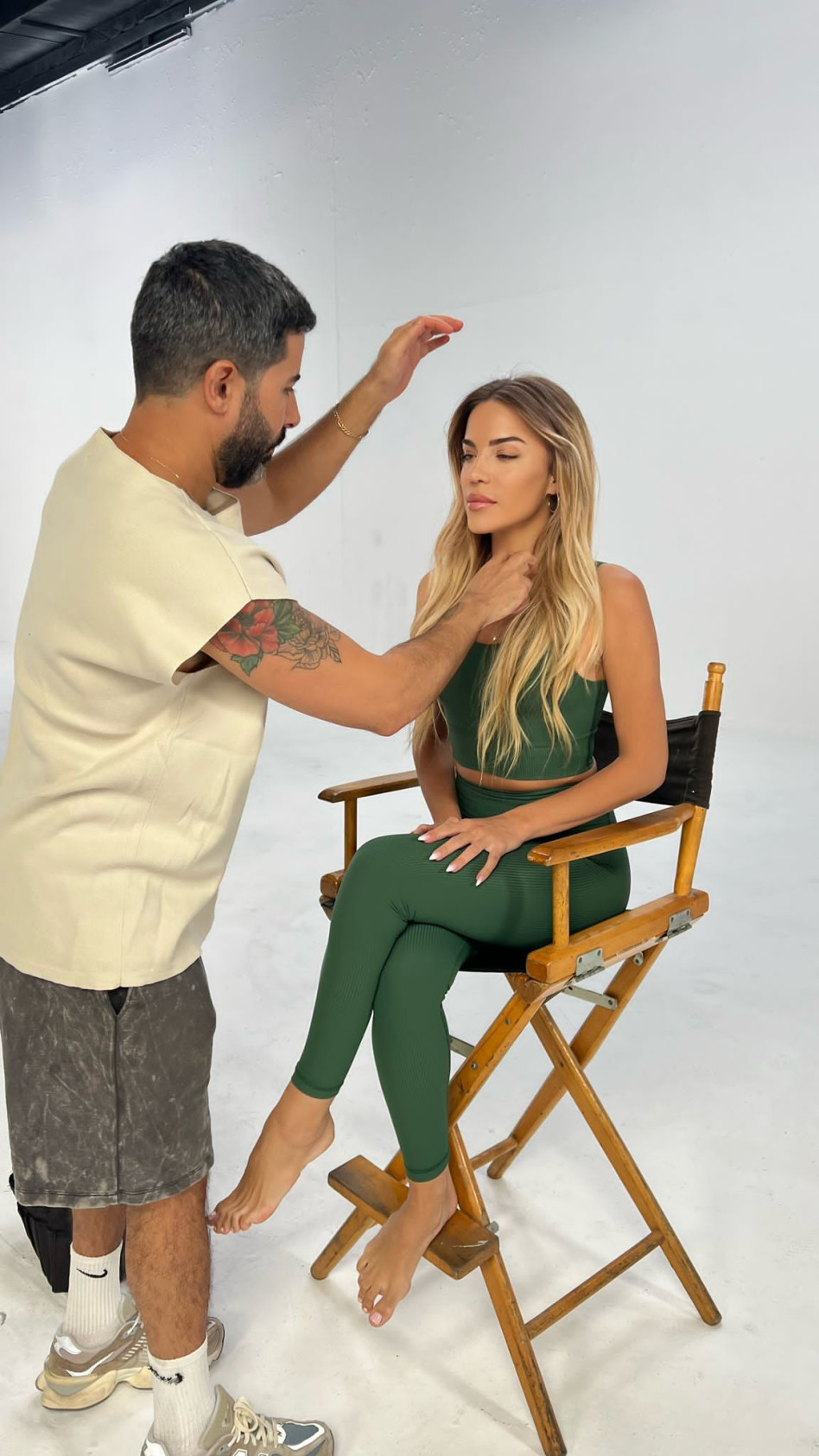 ג'וליה שחר בצילומי קמפיין מותג בגדי הספורט panta rei (צילום: הוד מויאל לפנטה ריי)