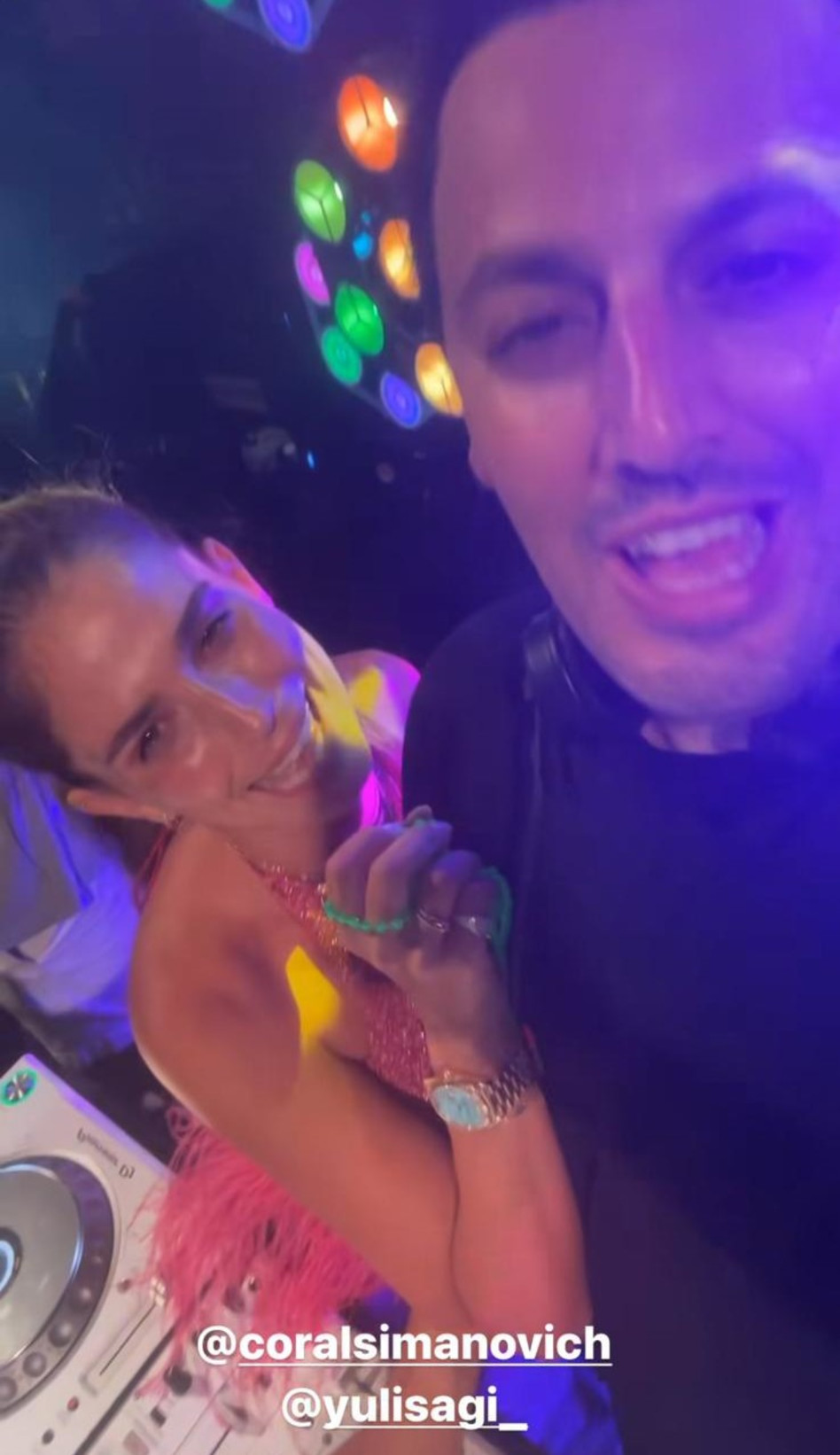 איתי גאלו, קורל סימנוביץ' (צילום: צילום מסך אינסטגרם)