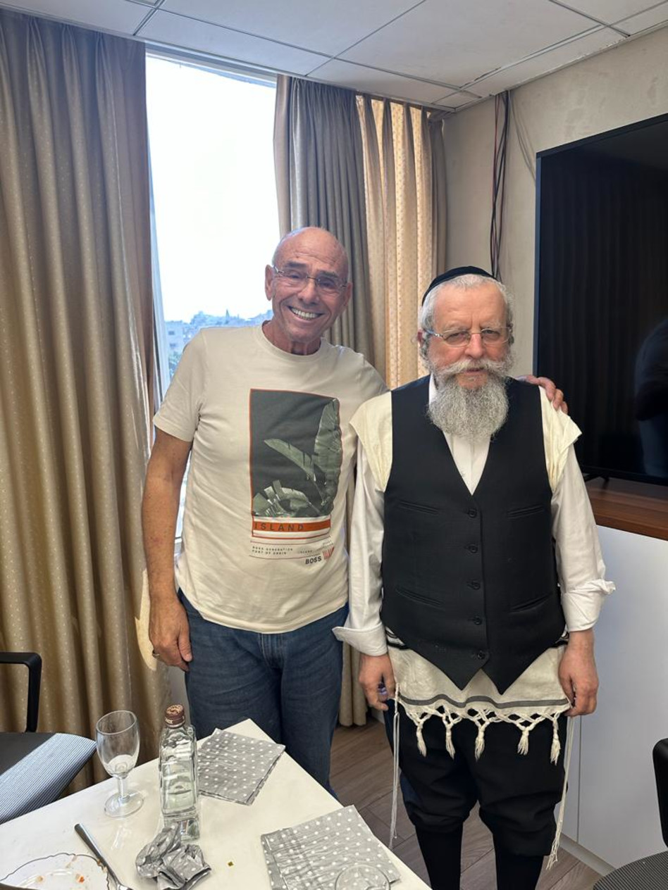 אלימלך פירר ודורון הלפרן (צילום: קלמן שריבר)