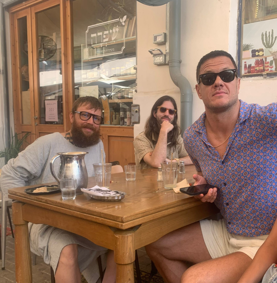 חברי להקת אימג'ן דרגונס בישראל (צילום: יחצ)