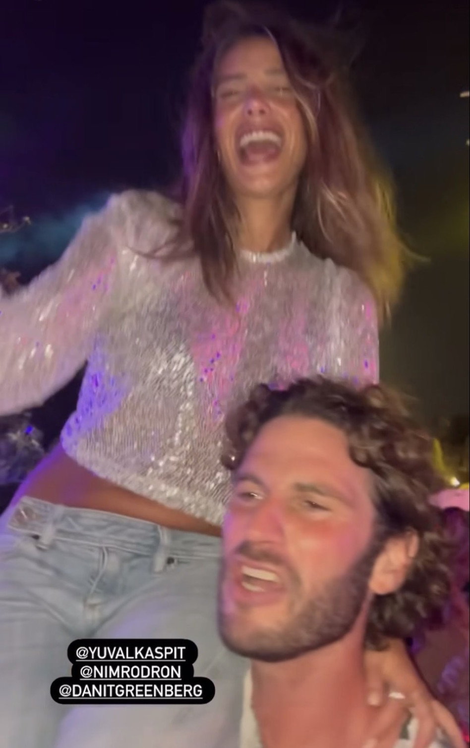 דנית גרינברג, יניב חרלפ (צילום: צילום מסך אינסטגרם)