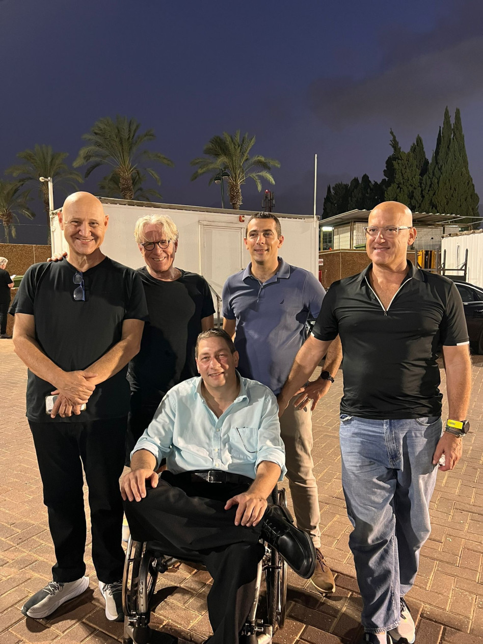 עדי שטראוס, יוסי מתתיהו, עידן קלימן, צוף פילוסוף ויאיר ניצני (צילום: ארגון נכי צה''ל)