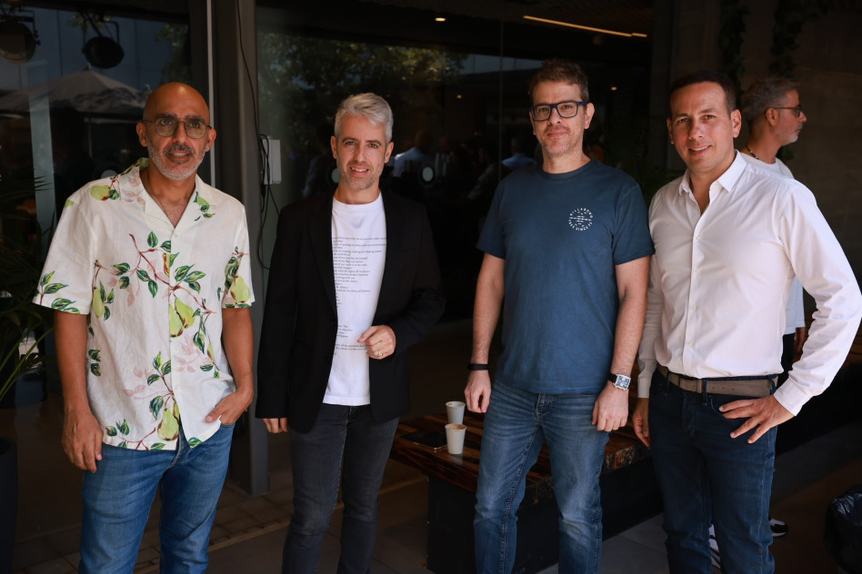 אדיר לוי, ירון ישינסקי, דרור גלוברמן וארז אלה (צילום: טל שחר)