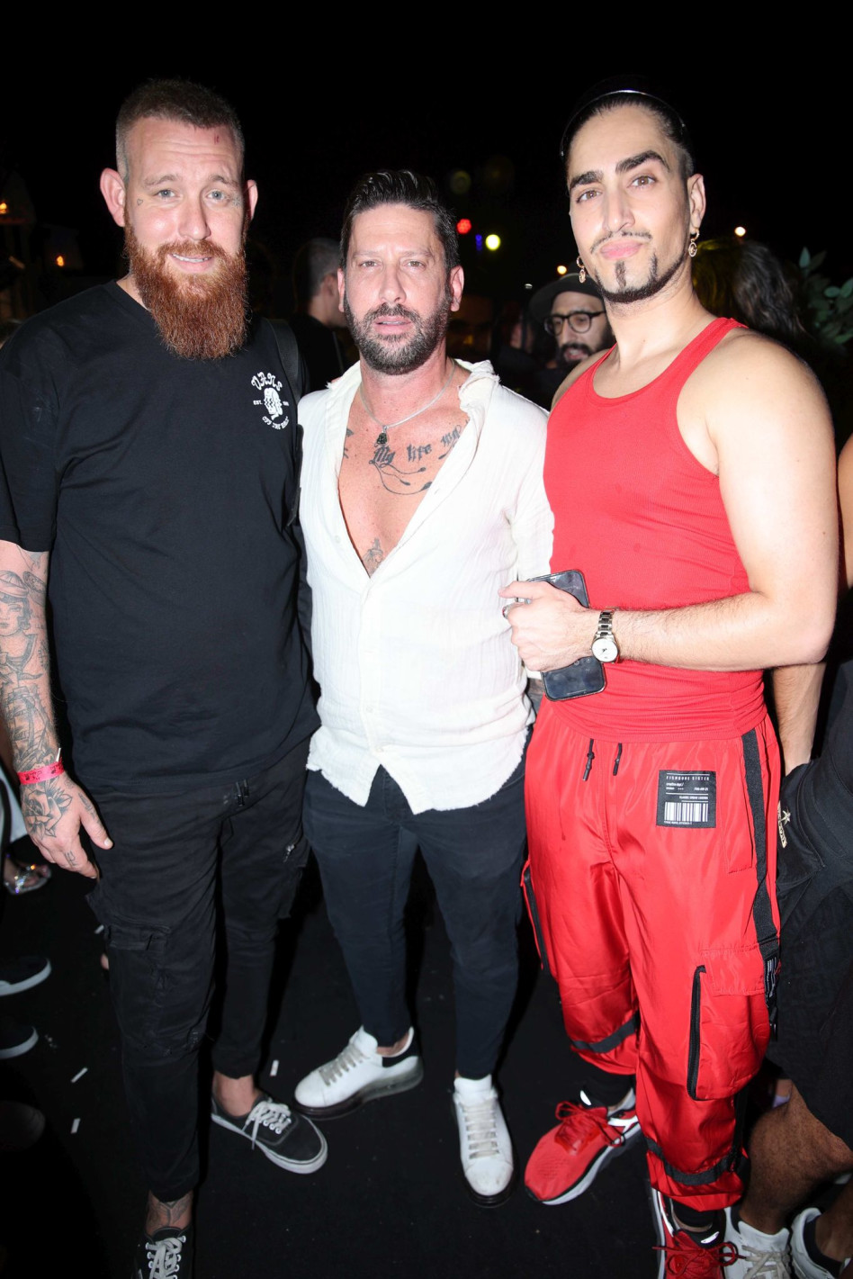 המפיק שון בלאיש, דרור רוקנשטיין ובן ויארניק  (צילום: אור גפן)