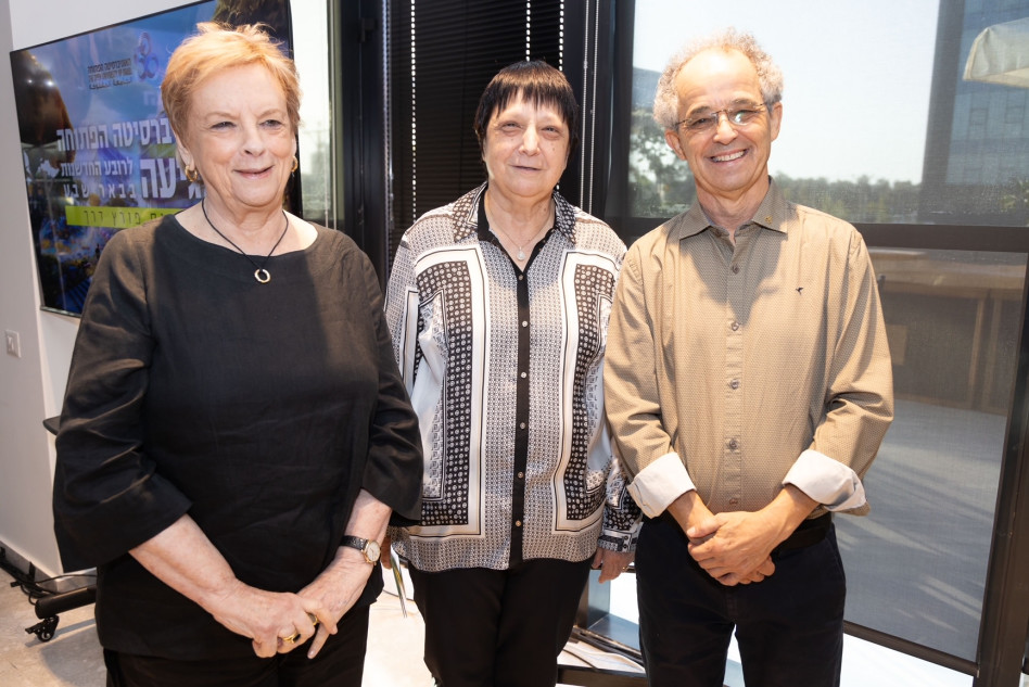 ליאו קורי, מימי אייזנשטדט ודורית בייניש (צילום: תום פורת)