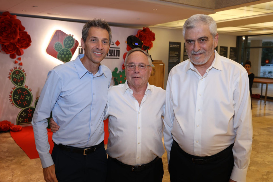 דב קוטלר, יאיר המבורגר ואורי לוין  (צילום: אביב גוטליב)