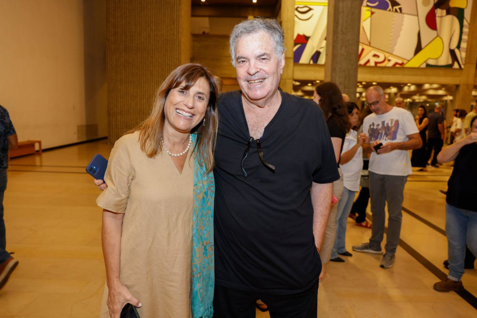 עמוס גיתאי וטניה כהן- עוזיאלי (צילום: גיא יחיאלי)