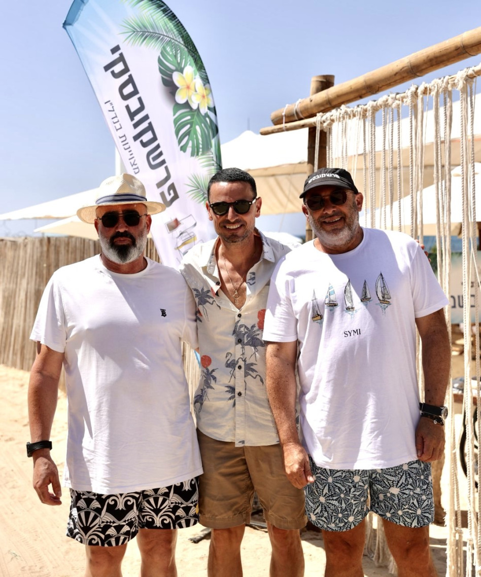 יוסי פרשקובסקי, גיא זוארץ וחיים (צילום: אוראל כהן)