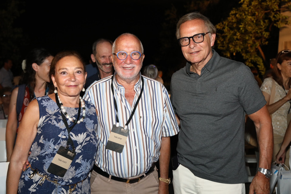 אמנון דיק יצחק ולינדה סגול  (צילום: יעל צור)