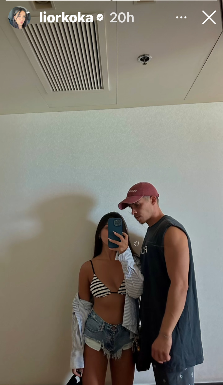 ליאור קוקה ובן הזוג עדי אהרון (צילום: צילום מסך אינסטגרם)