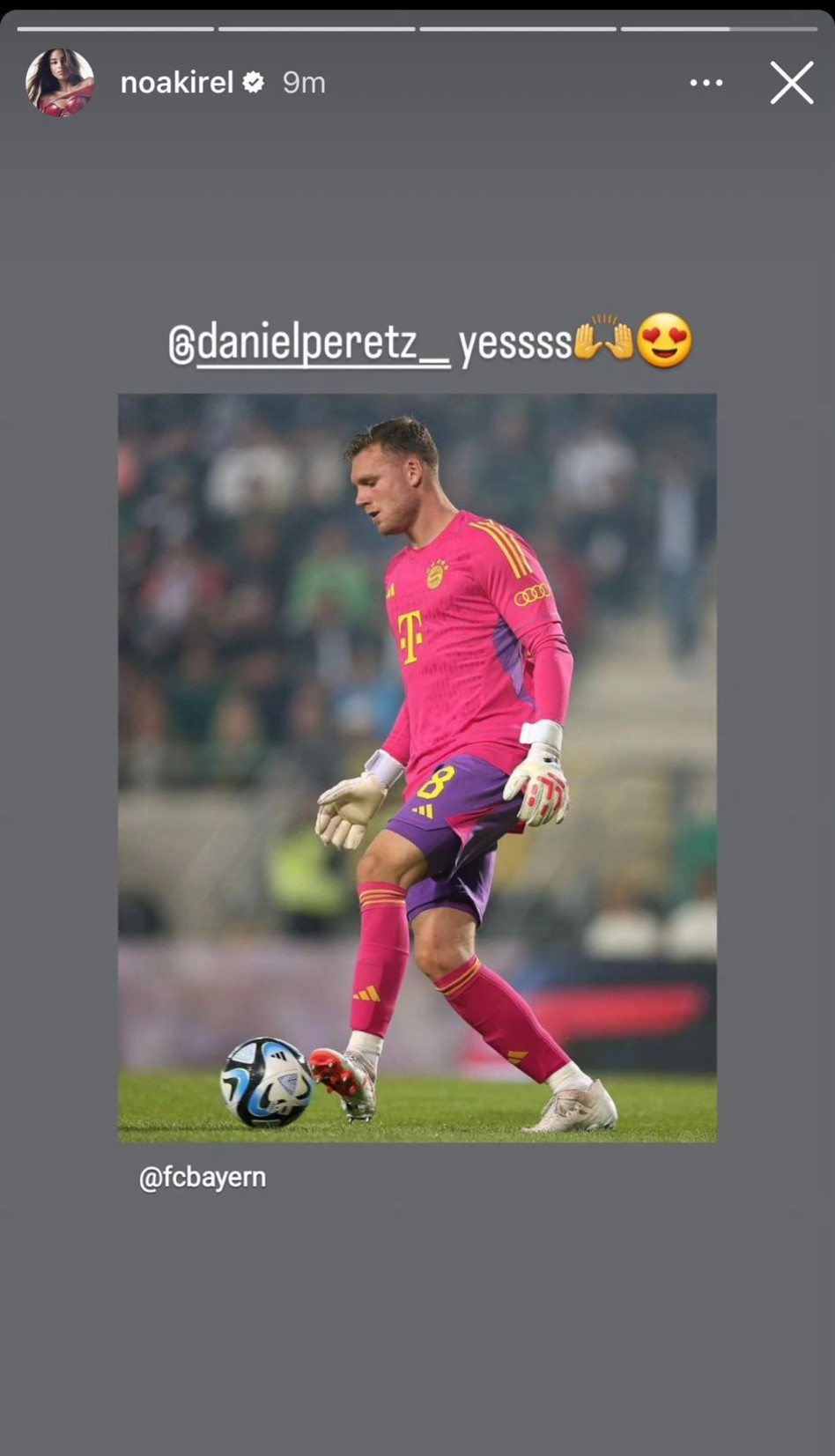 הסטורי של נועה קירל (צילום: צילום מסך אינסטגרם)